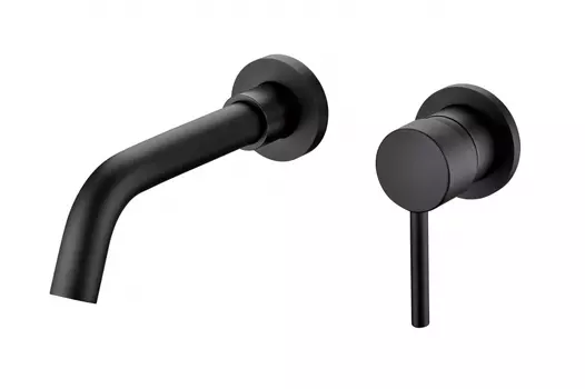 Смеситель встраиваемый для раковины Groсenberg GB511 Черный матовый