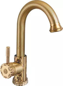 Смеситель для раковины Zorg Antic A 113U-BR бронза