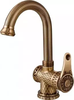 Смеситель для раковины Zorg Antic A 411U-BR бронза