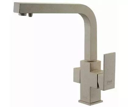 Смеситель для кухни Zorg Clean Water ZR 311 YF- КВАРЦ c подключением фильтра бежевый матовый, кварц