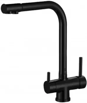 Смеситель для кухни Zorg Sanitary ZR 348 YF BLACK c подключением фильтра черный