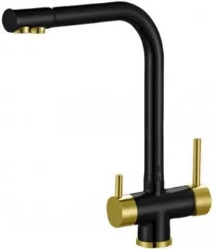 Смеситель для кухни Zorg Sanitary ZR 348 YF BLACK BRONZE c подключением фильтра черный, бронза