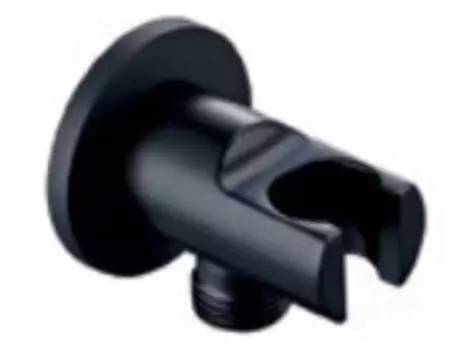 Соединение для душа с держателем Grocenberg GB102 Черный матовый