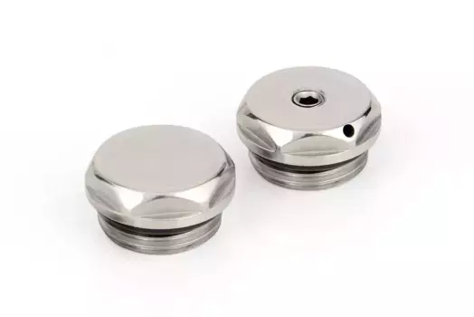 Спускной клапан/заглушка Спускной клапан "СУНЕРЖА" / Заглушка "СУНЕРЖА" d 25 мм / G 1/2" НР / 2 шт (Тёмный титан муар)