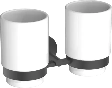 Стакан AQUATEK Бетта AQ4617MB двойной, матовый черный