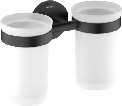 Стакан AQUATEK Европа AQ4117MB двойной, матовый черный