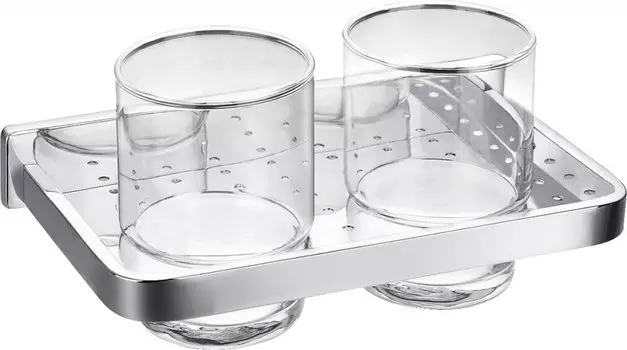 Стакан для зубных щеток двойной Art&max Maxima AM-F-8920A хром