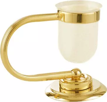 Стакан для зубных щеток настольный Boheme Murano золотой глянцевый