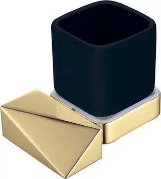 Стакан для зубных щеток Boheme New Venturo золото - черный