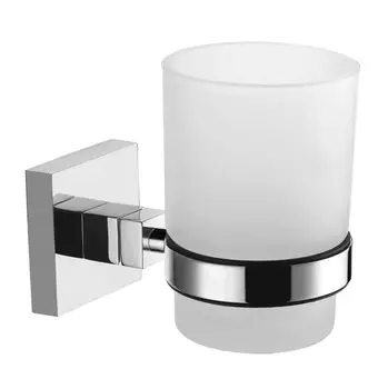 Стакан для зубных щеток Azario RINA хром/белый (AZ-87006)