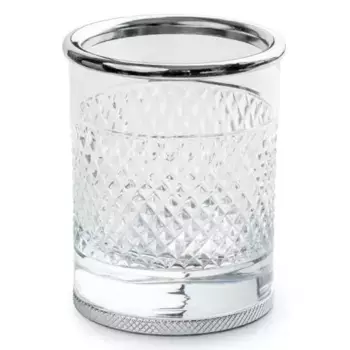 Стакан для зубных щеток Boheme Aura настольный, хром глянцевый