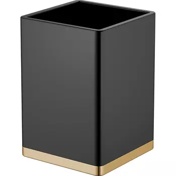 Стакан для зубных щеток Boheme черный золото