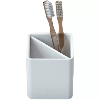 Стакан для зубных щеток Cezares Titan белый матовый