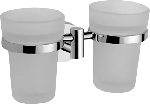 Стакан для зубных щеток Haiba двойной хром