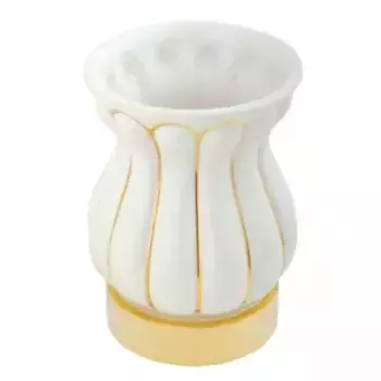 Стакан для зубных щеток Migliore Olivia бело-золотой