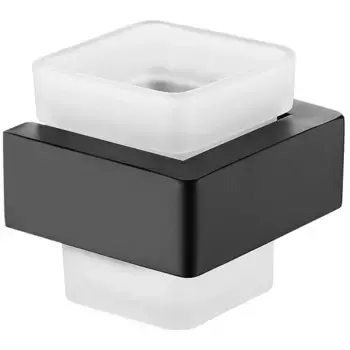 Стакан для зубных щеток подвесной AltroBagno Aperto черный матовый