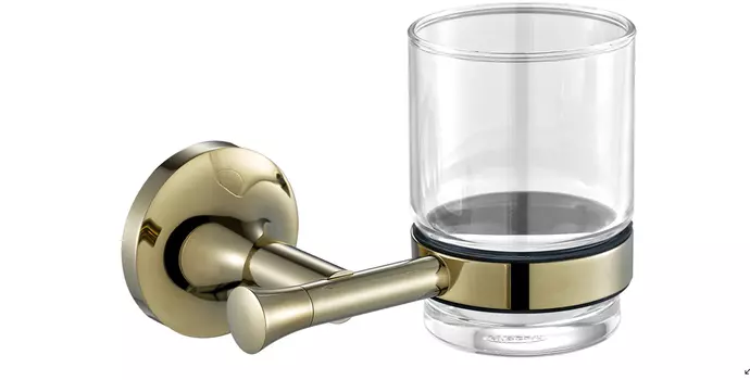 Стакан для зубных щеток подвесной AltroBagno Corposo золотой глянцевый