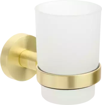 Стакан для зубных щеток подвесной Fixsen Comfort Gold золото-сатин