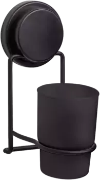 Стакан для зубных щеток подвесной Fixsen Magic Black черный