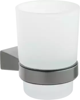 Стакан для зубных щеток подвесной Fixsen Trend Graphite графит-сатин
