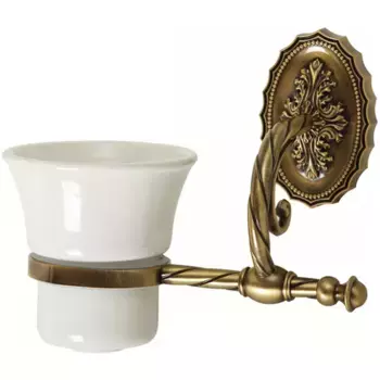 Стакан для зубных щеток подвесной Migliore Edera бронзовый