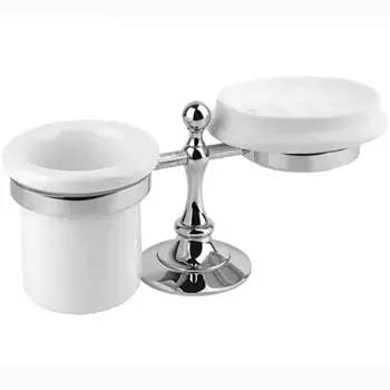 Стакан и мыльница Cezares Olimp хром