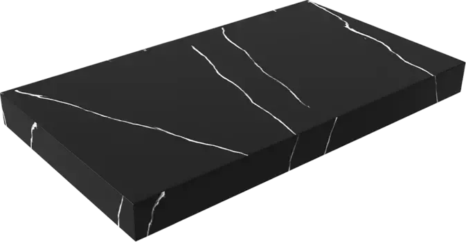 Столешница в ванную под раковину Armadi Art Flat Nero Marquina 80