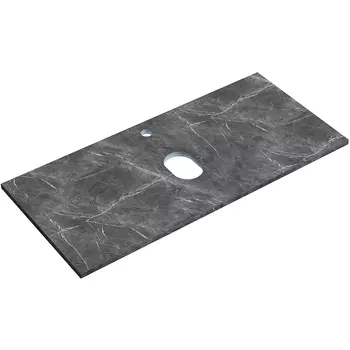 Столешница в ванную под раковину Sancos TT100A1X черный мрамор, с отв. под смеситель