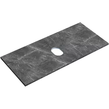Столешница в ванную под раковину Sancos TT100A1 черный мрамор, без отв. под смеситель