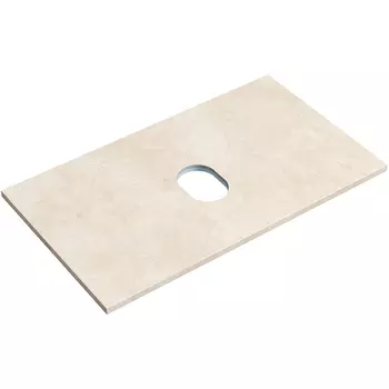 Столешница в ванную под раковину Sancos TT80A2 бежевая, без отв. под смеситель