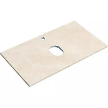 Столешница в ванную под раковину Sancos TT80A2X бежевая, с отв. под смеситель