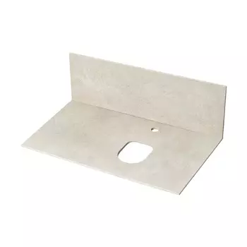 Столешница под раковину Aquaton Мишель керамогранит 80 бежевый