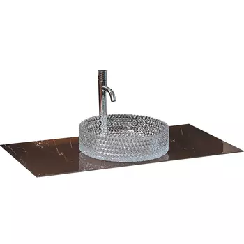 Столешница в ванную под раковину Armadi Art Lucido 101 лиловая