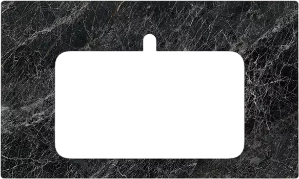 Столешница в ванную под раковину KERAMA MARAZZI Plaza Риальто 80 PL2 серая, с отверстием для смесителя