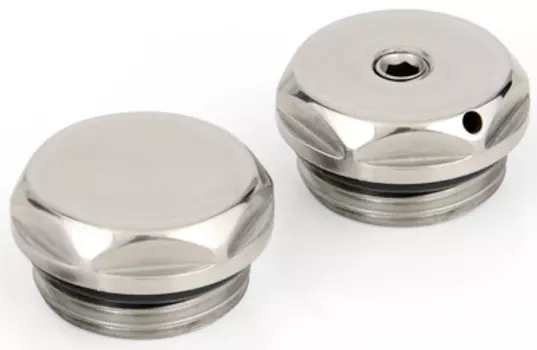 Спускной клапан/заглушка Спускной клапан "СУНЕРЖА" / Заглушка "СУНЕРЖА" d 25 мм / G 1/2" НР / 2 шт (Без покрытия)