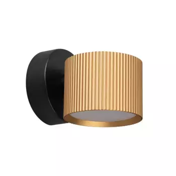 Светильник настенный Feron HL4580 ARIA 12W, 230V,GX53, золото+черный IP20