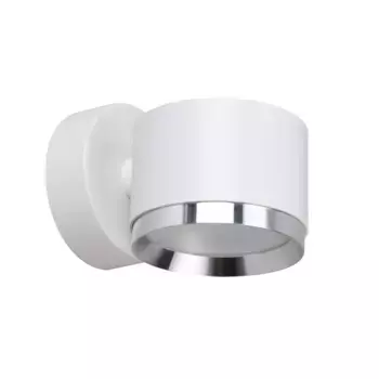 Светильник настенный Feron HL4598 Barrel DUET 12W, 230V,GX53, белый + хром IP20