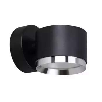 Светильник настенный Feron HL4598 Barrel DUET 12W, 230V,GX53, черный + хром IP20