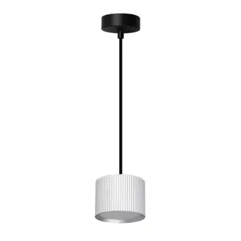 Светильник потолочный Feron Barrel HL4588 ARIA levitation 12W, 230V, GX53, серебро + черный, на подвесе 1,7 м