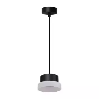 Светильник потолочный Feron Barrel HL4608 OPAL levitation 12W, 230V, GX53, черный, на подвесе 1,7 м