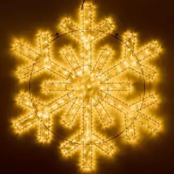 Светодиодная фигура Ardecoled Снежинка ARD-Snowflake-M11-1250x1200-604Led Warm 034261