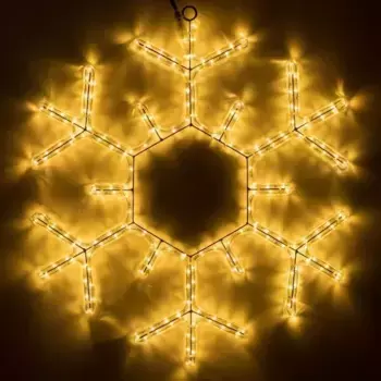 Светодиодная фигура Ardecoled Снежинка ARD-Snowflake-M5-600x600-360Led Warm 034253