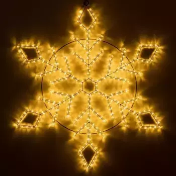 Светодиодная фигура Ardecoled Снежинка ARD-Snowflake-M9-900x900-360Led Warm 034257