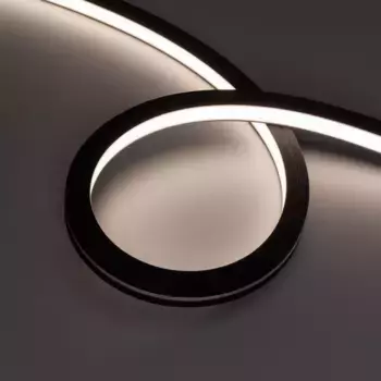 Светодиодная герметичная лента Arlight NOVA-TOP-BLACK-A120-16x15mm 24V Day4000 (10 W/m, IP67, 2835, 5m, wire x2) 049082