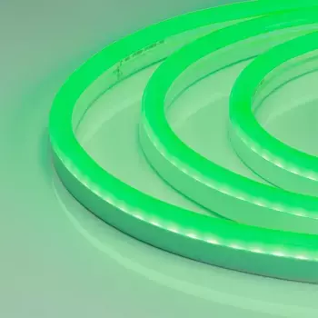 Светодиодная герметичная лента Arlight WAVE-SIDE-A120-12x25mm 230V Green (12 W/m, IP67, 50m, wire x2) 051944
