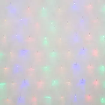 Светодиодная гирлянда Uniel сетка 220V разноцветный ULD-N1515-96/STK Multi IP44 UL-00007218