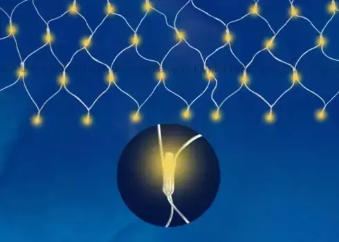 Светодиодная гирлянда Uniel сетка 220V желтый ULD-N2520-240/DTA YELLOW IP20 07939