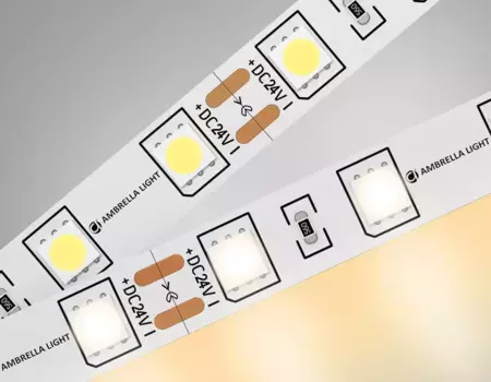 Светодиодная лента Ambrella Light 14,4W/m 60LED/m 5050SMD теплый белый 5M GS4001
