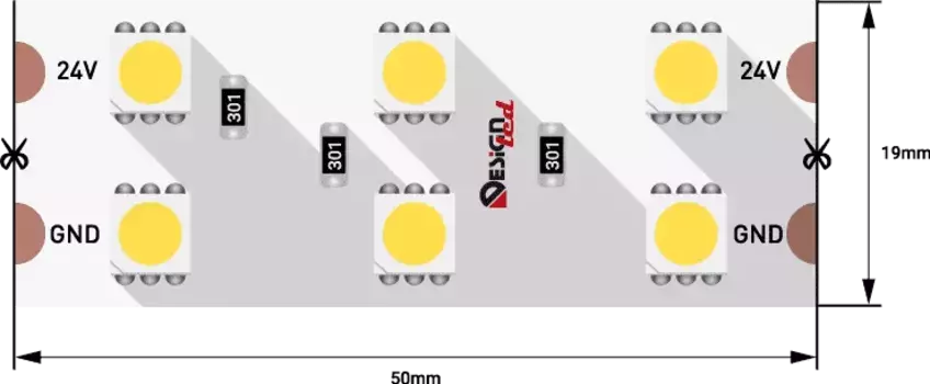 Светодиодная лента DesignLed DSG5120-24-W-33 000522