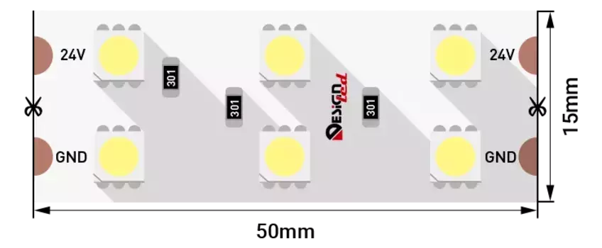 Светодиодная лента DesignLed DSG5120-24-WW-33 000523